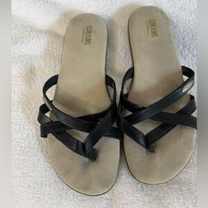SUNJUN EUC SANDALS by GH BASS & CO SIZE 11/ Black